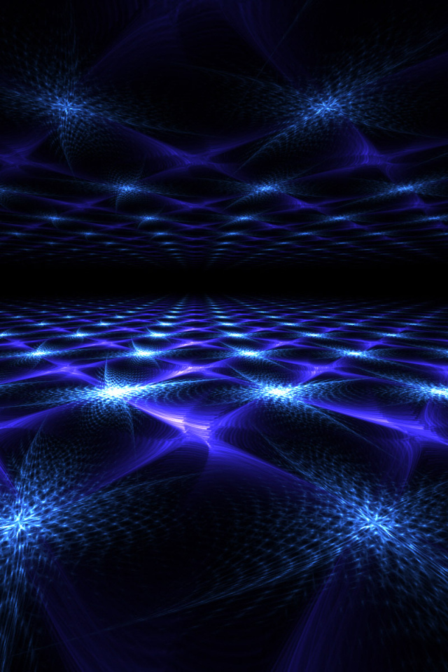 Синее фрактальное зеркало