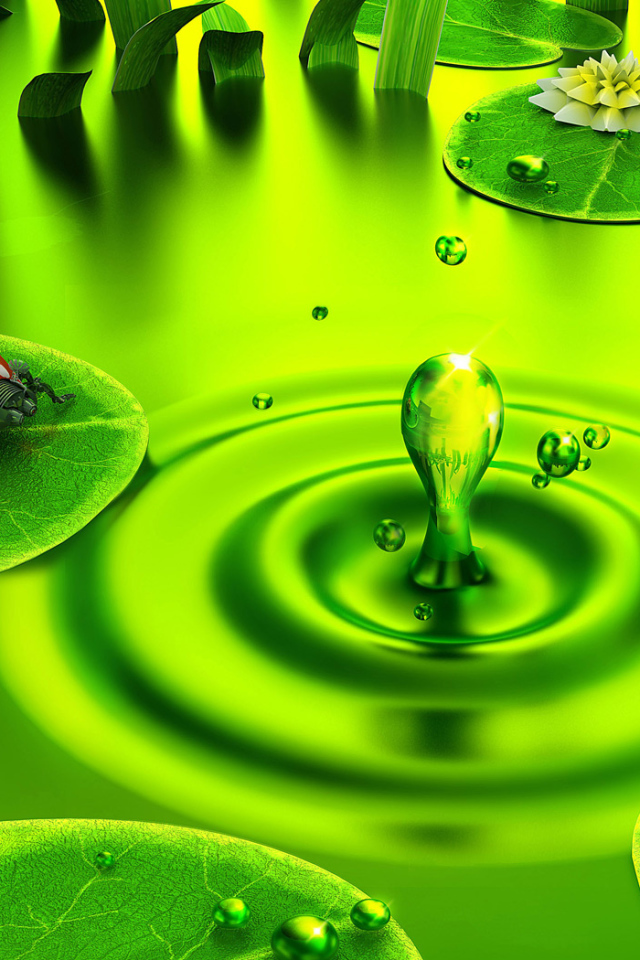 Зелень внизу