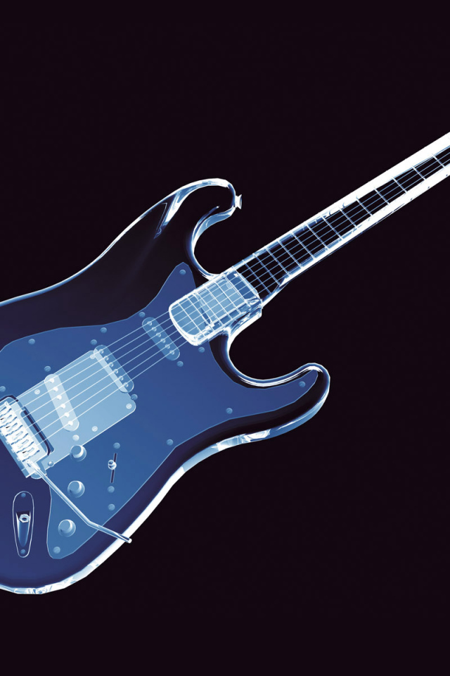 Гитара в неоне