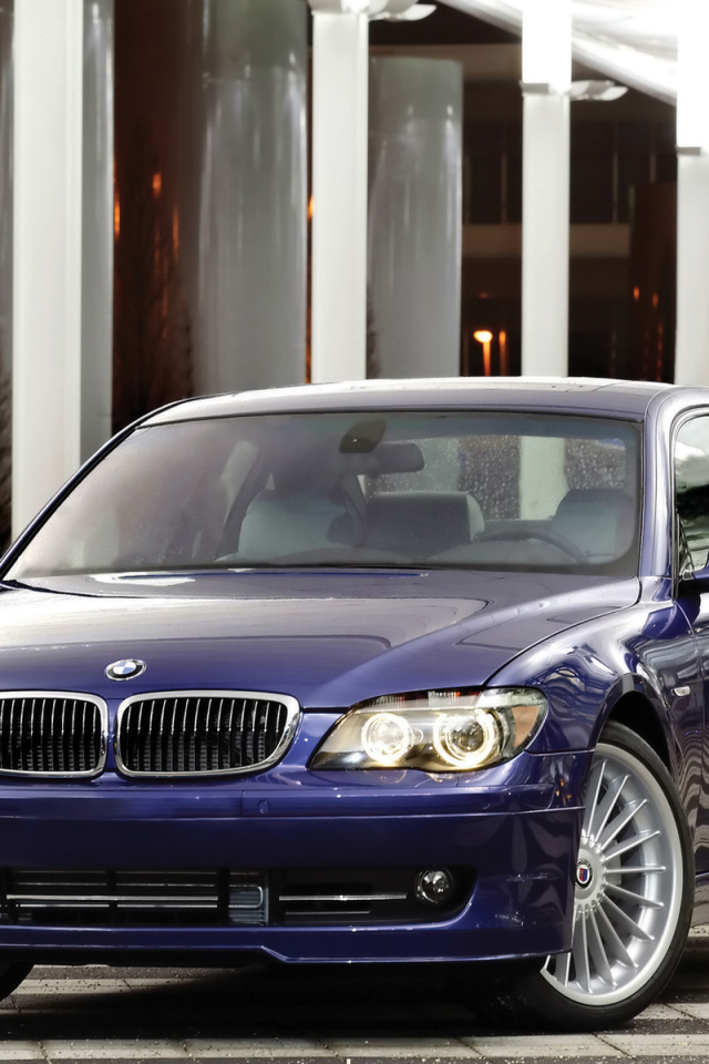 Перед синей BMW Alpine