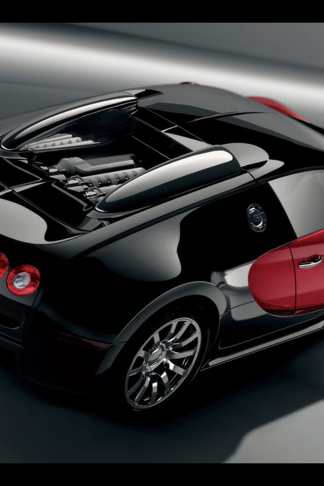 Bugatti вид сверху