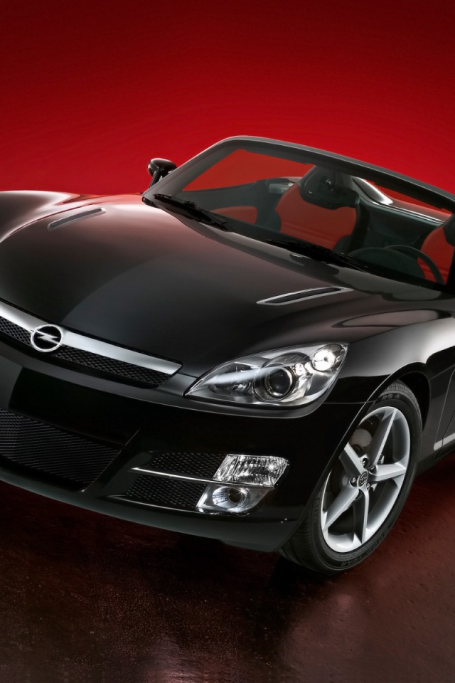 Черный Опель