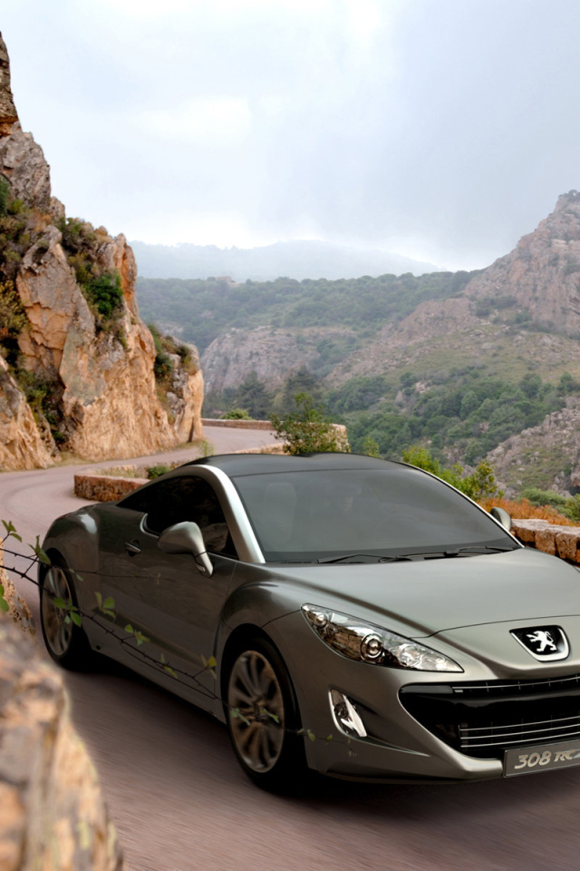 Peugeot 308 RC дорога в горы