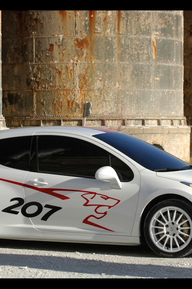 Белый Peugeot 207