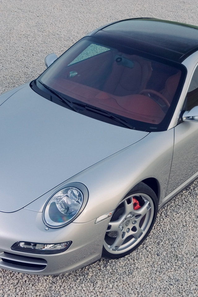 Серый Porsche 911