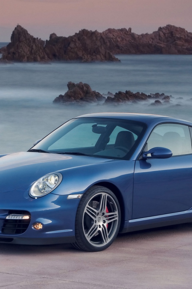 Синий Порше