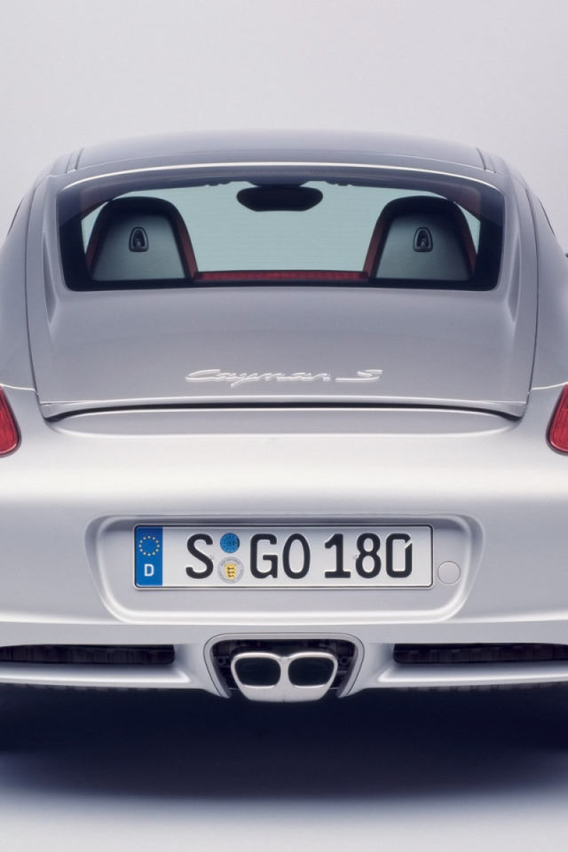Porsche Cayman вид сзади