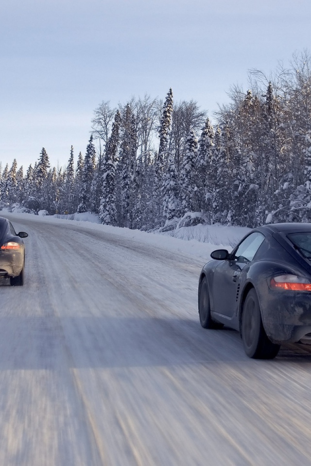 Porsche Cayman сноу райд
