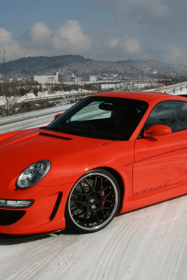 Porsche Дрифт на снегу