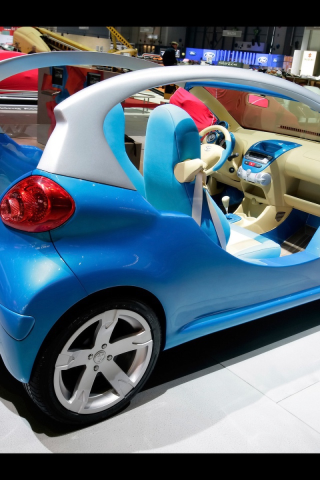 Синий мини кар