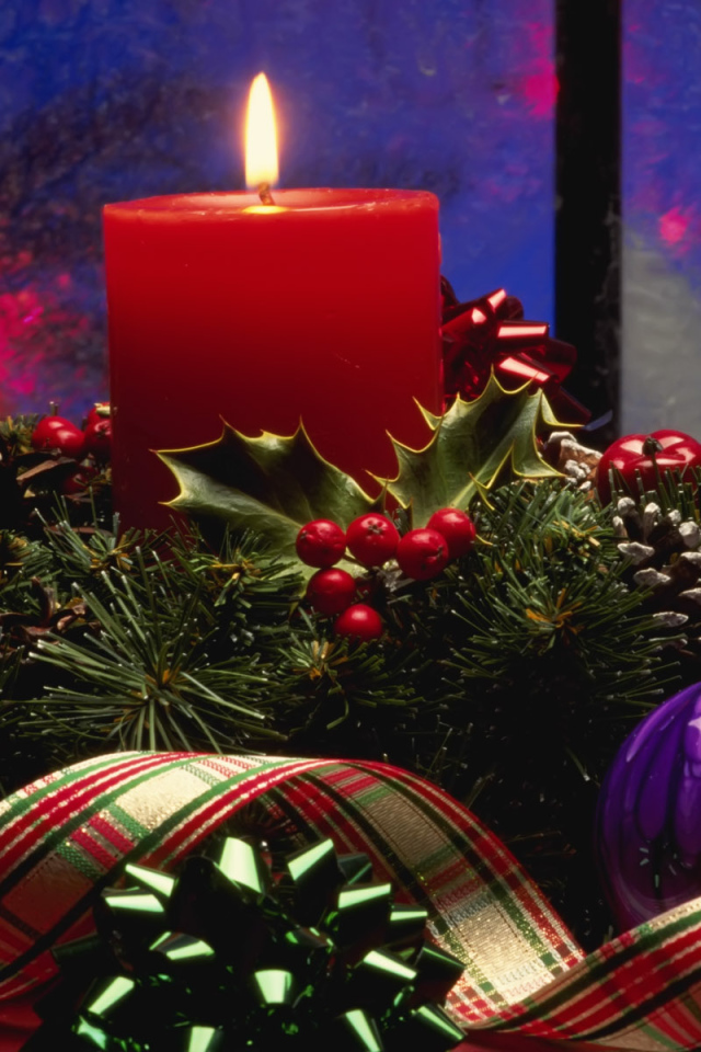 Горящая свеча / Рождество