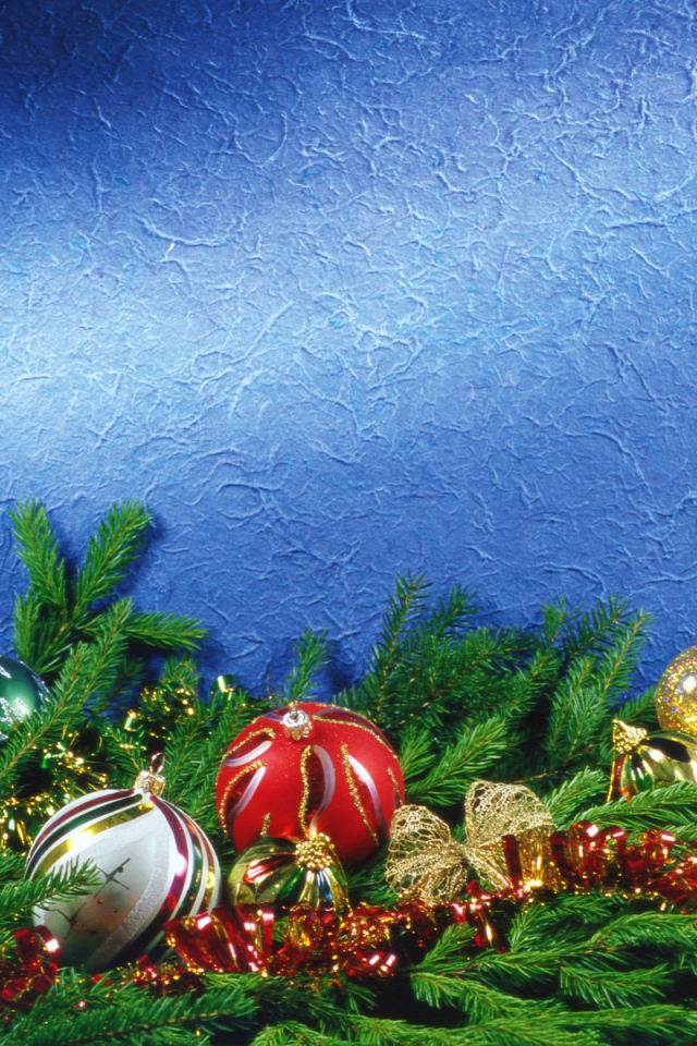 Разноцветные шары / Рождество