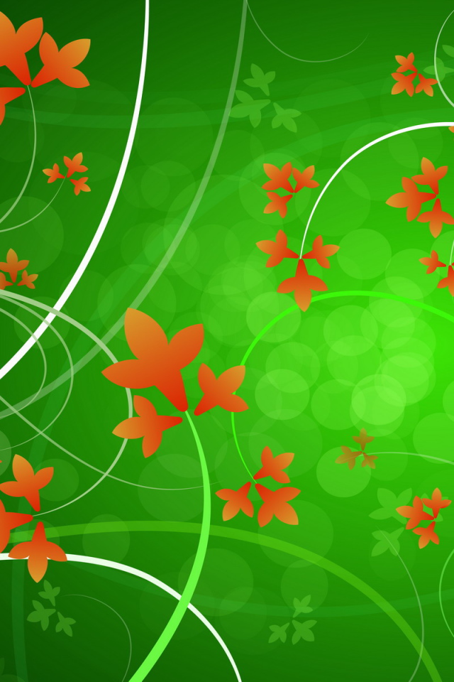 Оранжевые листья