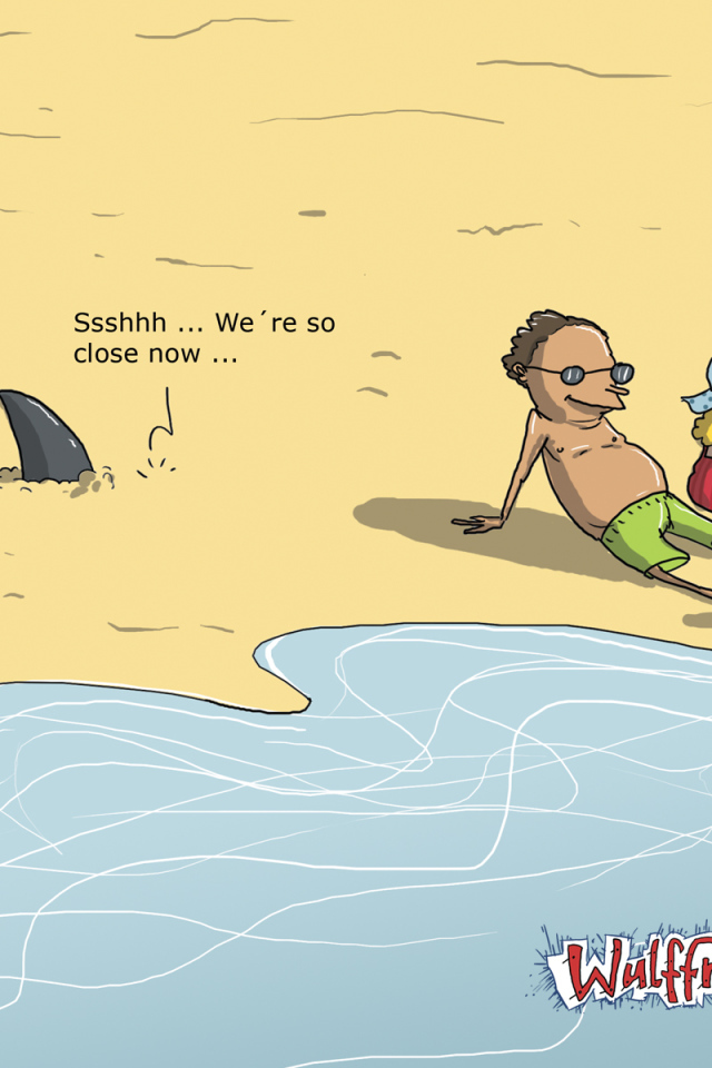 Акулы на песке