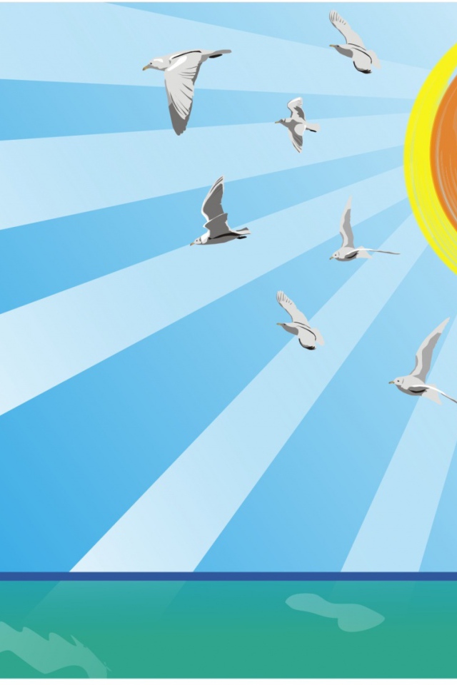 Летнее палящее солнце