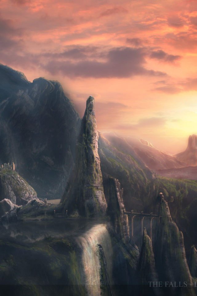 Картина водопад