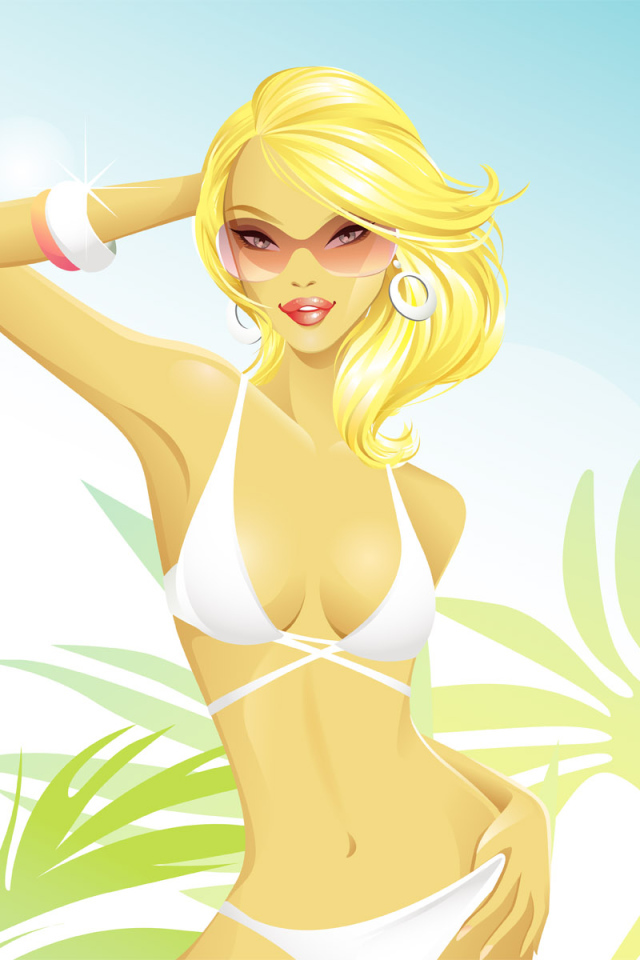 Пляжная красотка