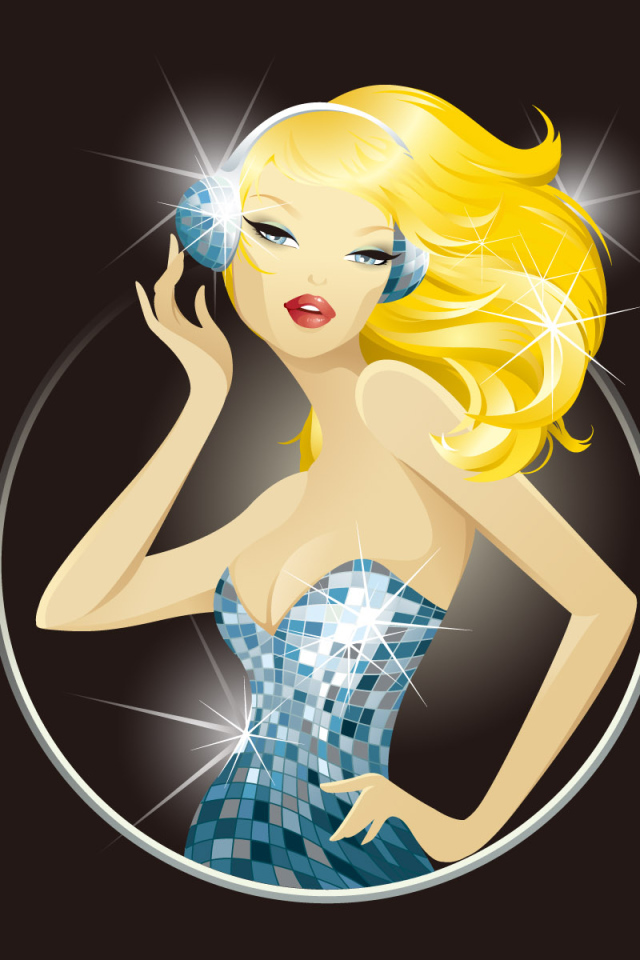 Девушка в серебряном платье