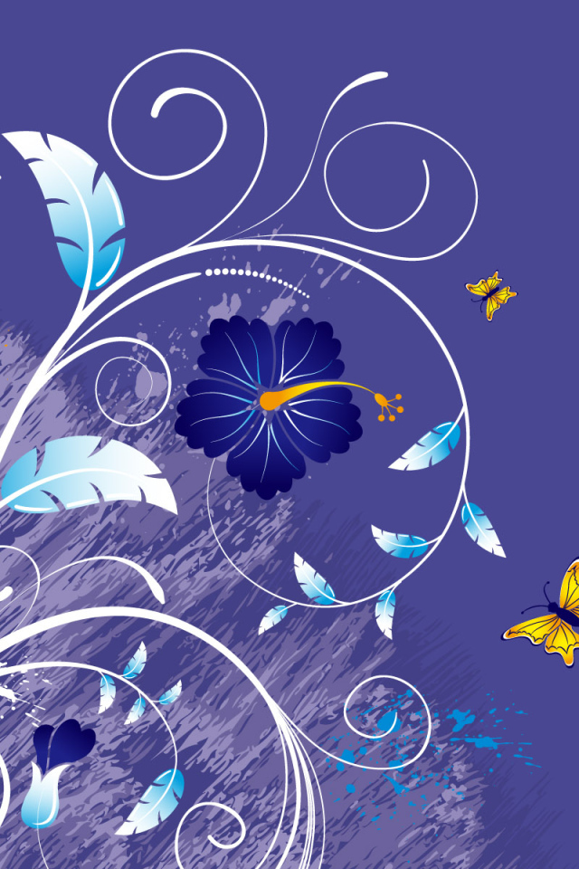 Фиолетовый цветок