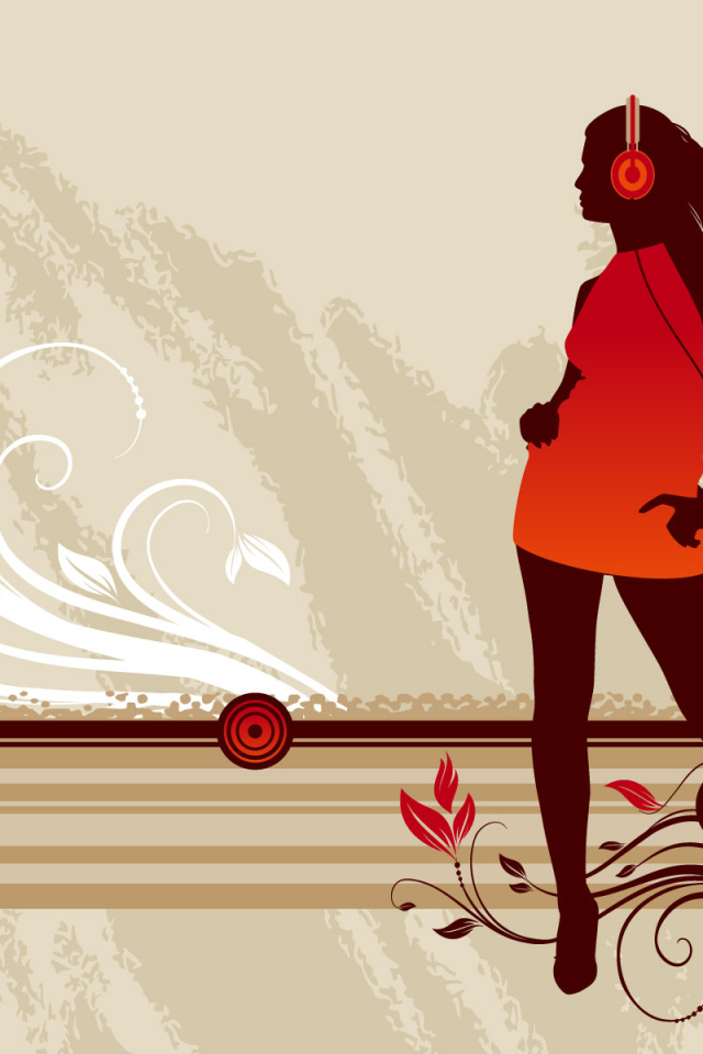 Девушка в наушниках