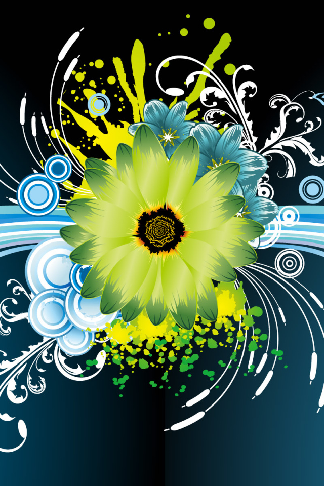 Векторный цветок