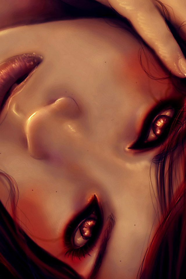 Девушка с красными волосами