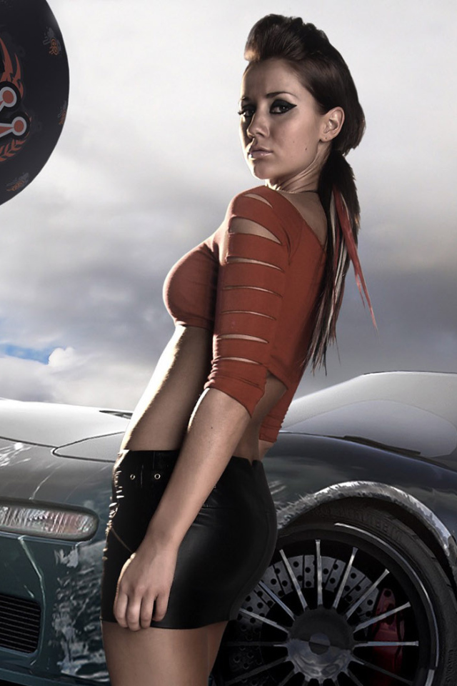 Девушка и авто NFS Pro Street