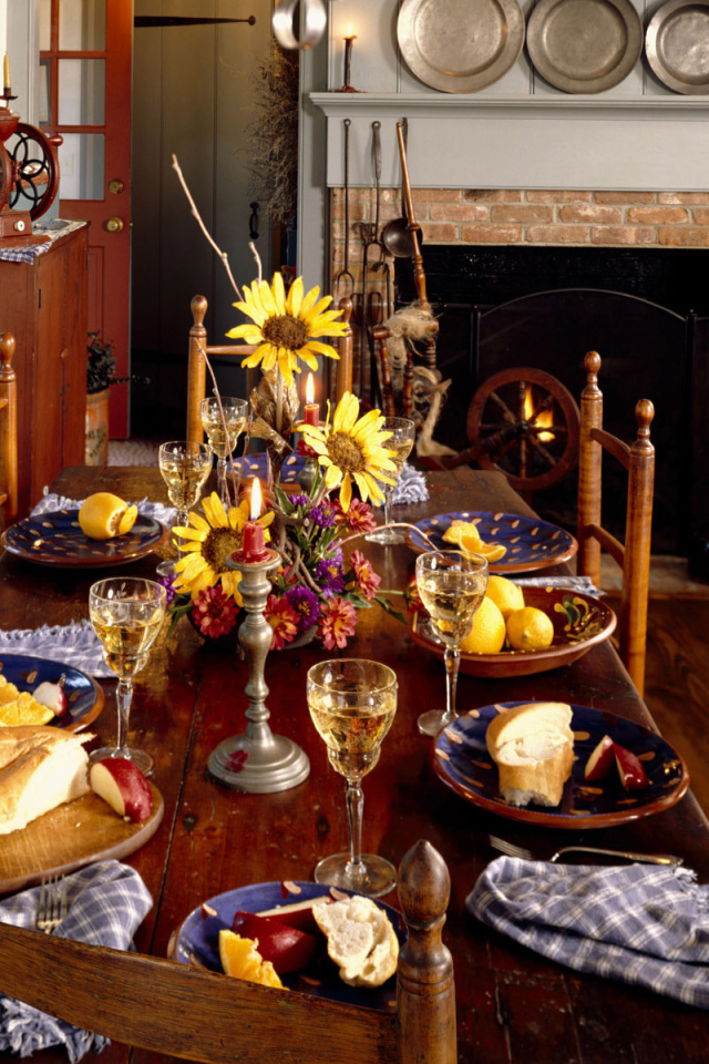 Столовая в деревенском стиле