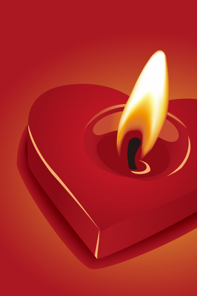 Сердце - свечка