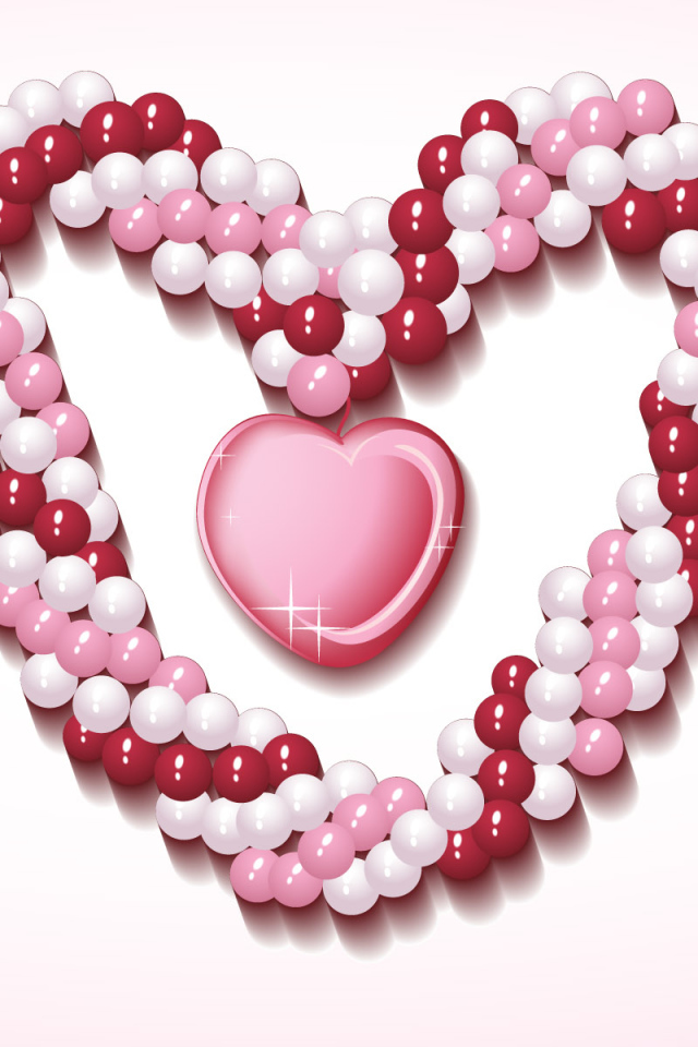 Розовое сердечко