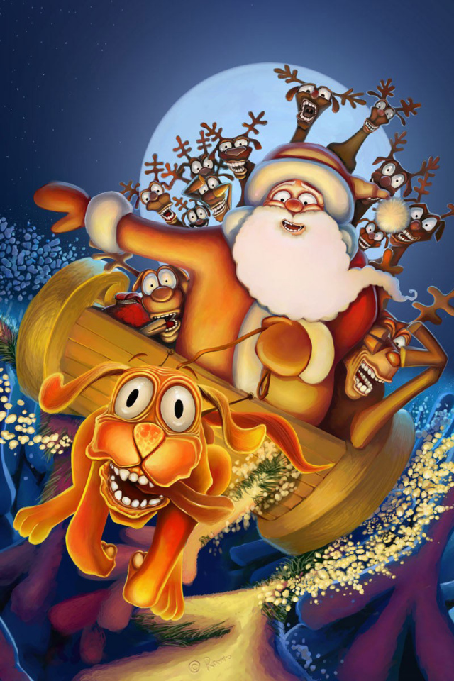 Пьяный дед мороз