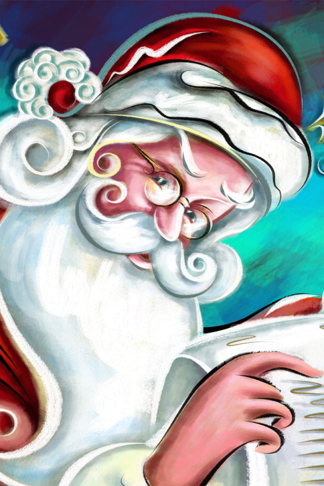 Веселый Санта Клаус