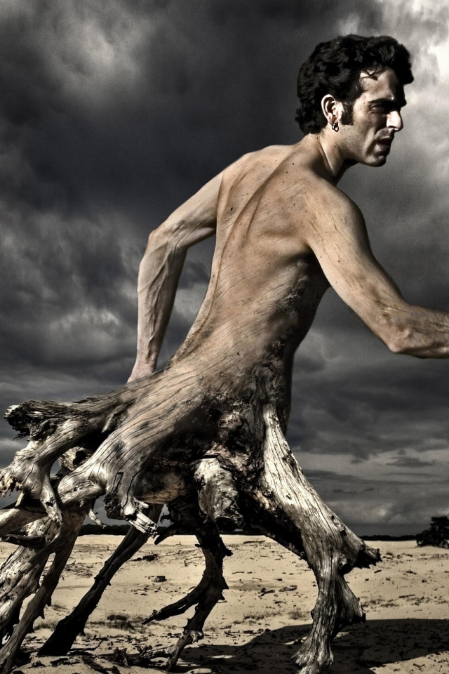 Человек дерево