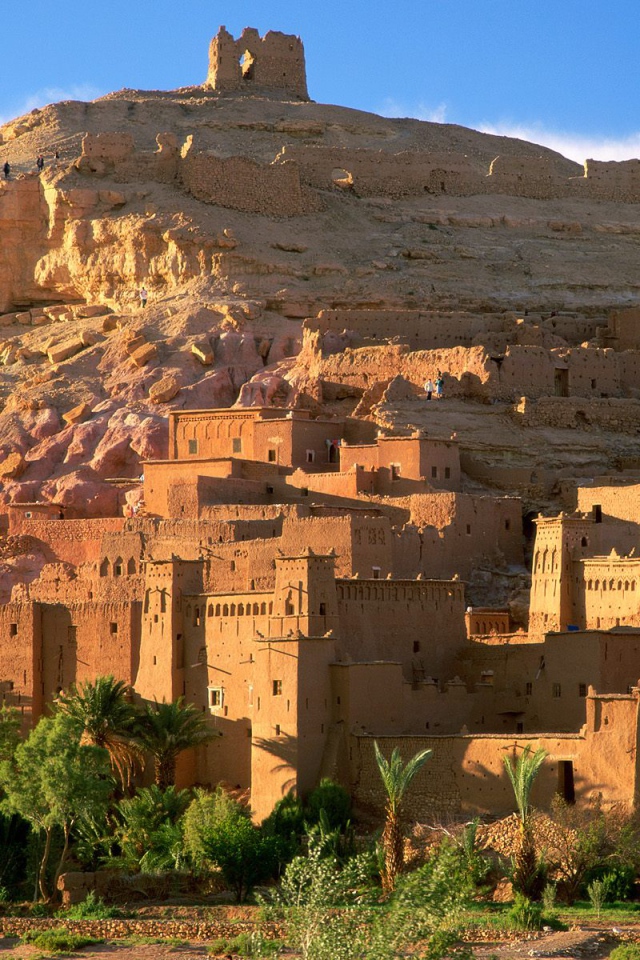 Руины Kasbah / Островок Benhaddou / Марокко / Африка