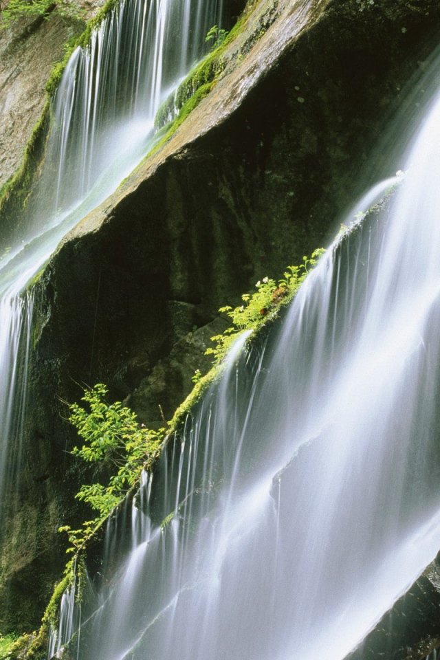 Льющаяся каскадом вода