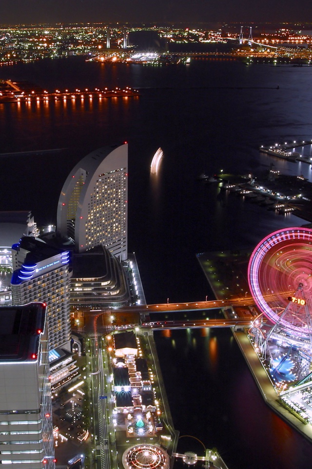 Японский ночной город