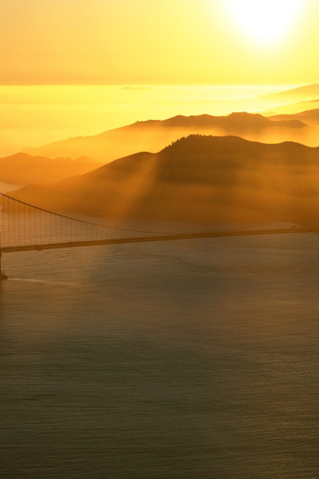 Закат у Золотых Ворот / Калифорния / США