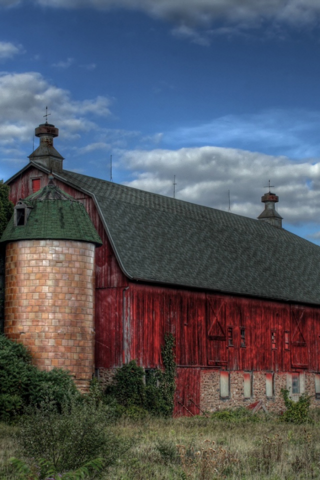 Старый красный сарай, США