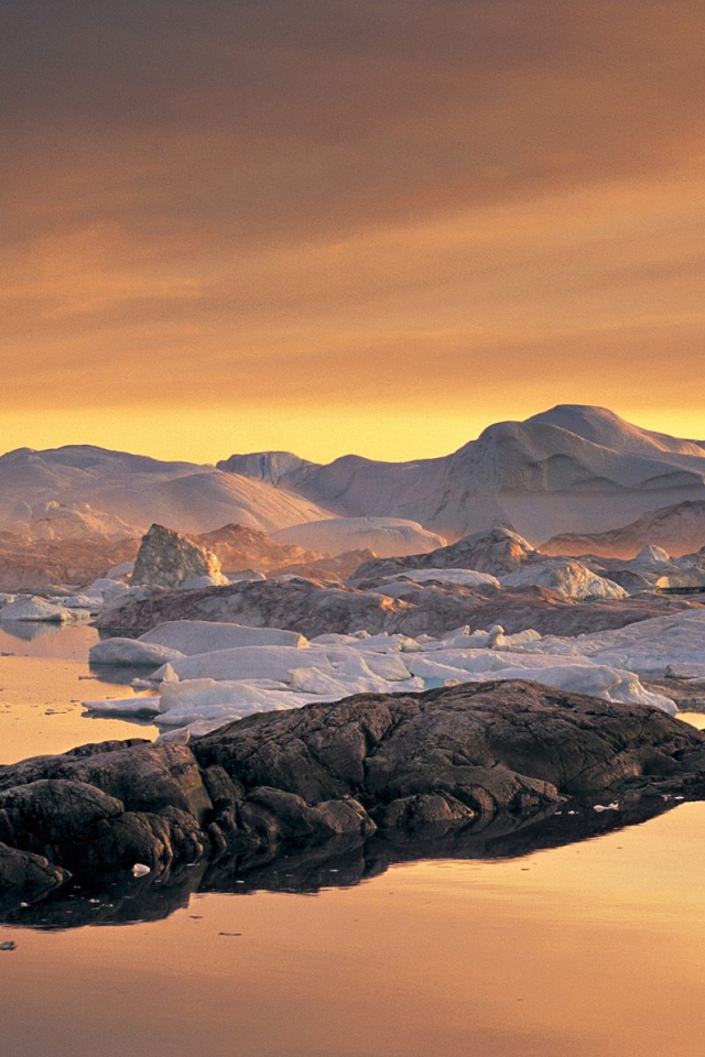 Залив Disko Гренландия