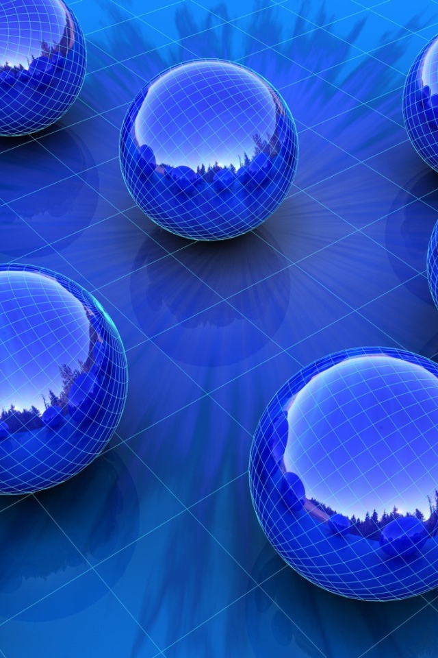 Синие сферы