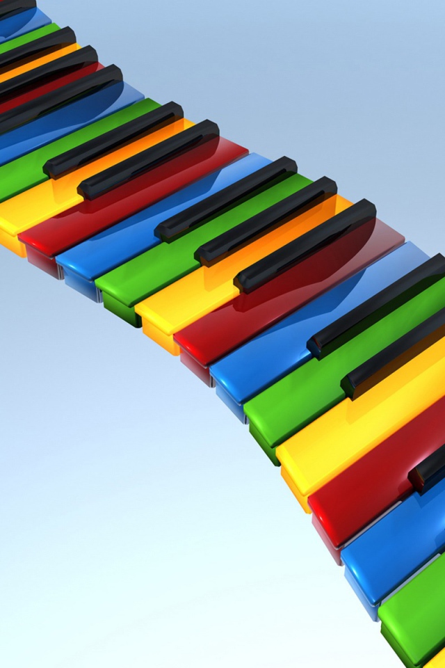 Разноцветное пианино