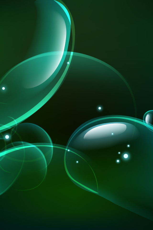 Зеленые мыльные пузыри