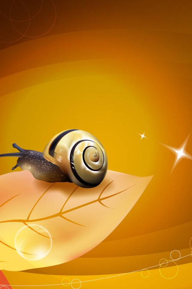 Улитка и растение