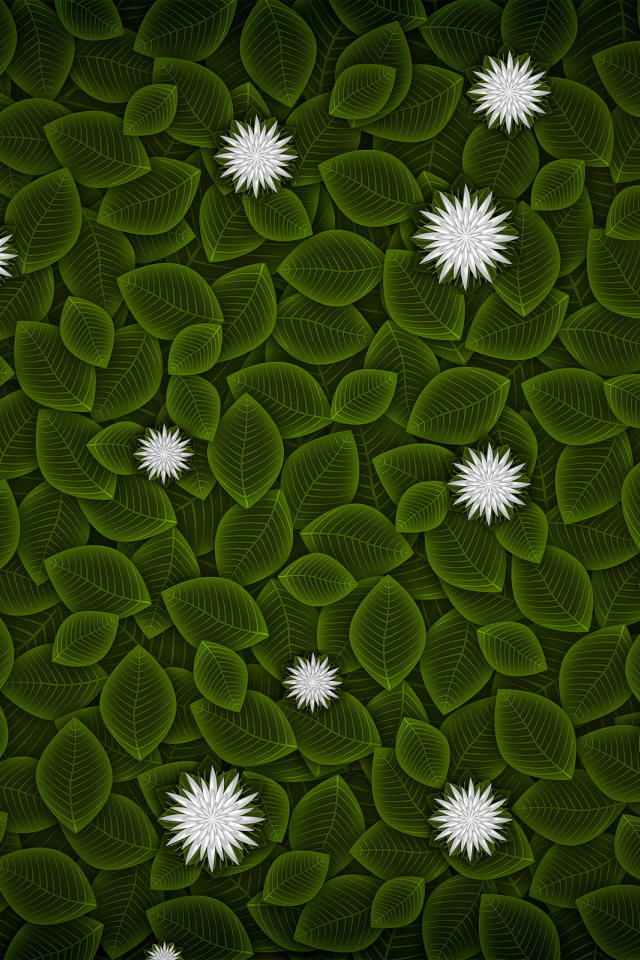 Текстура зеленых листьев