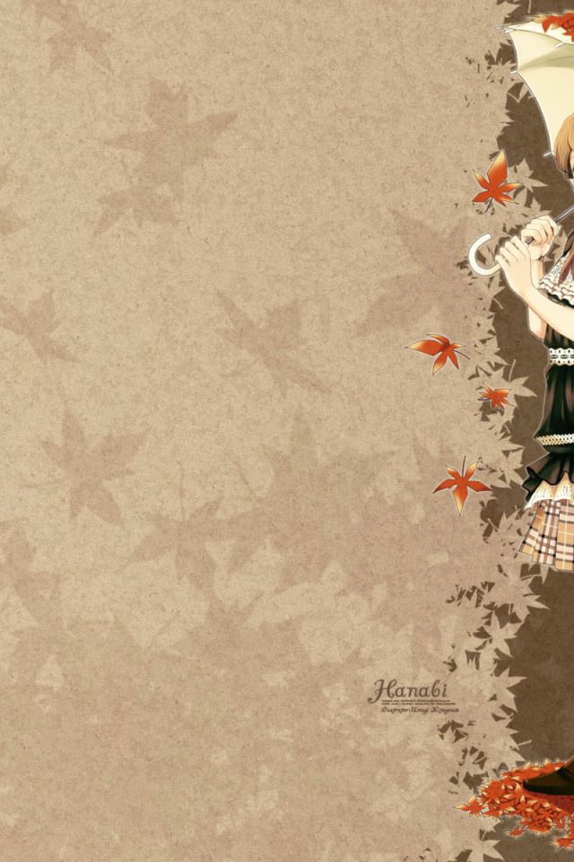 Красивая девушка с зонтиком