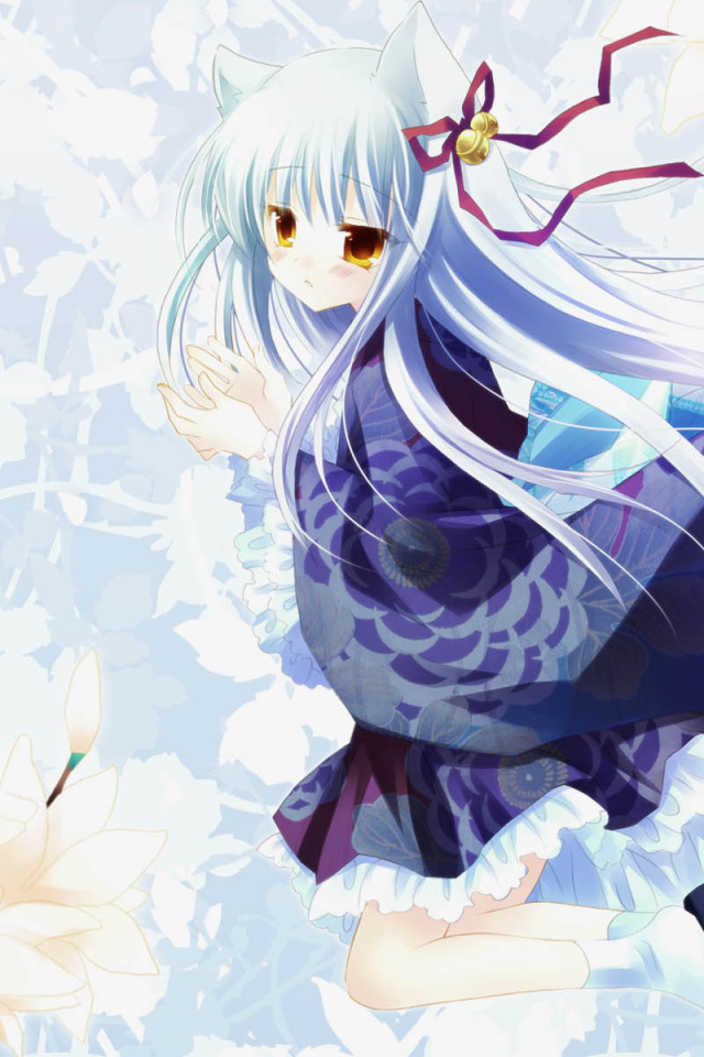 Аниме Девочка с бантиком