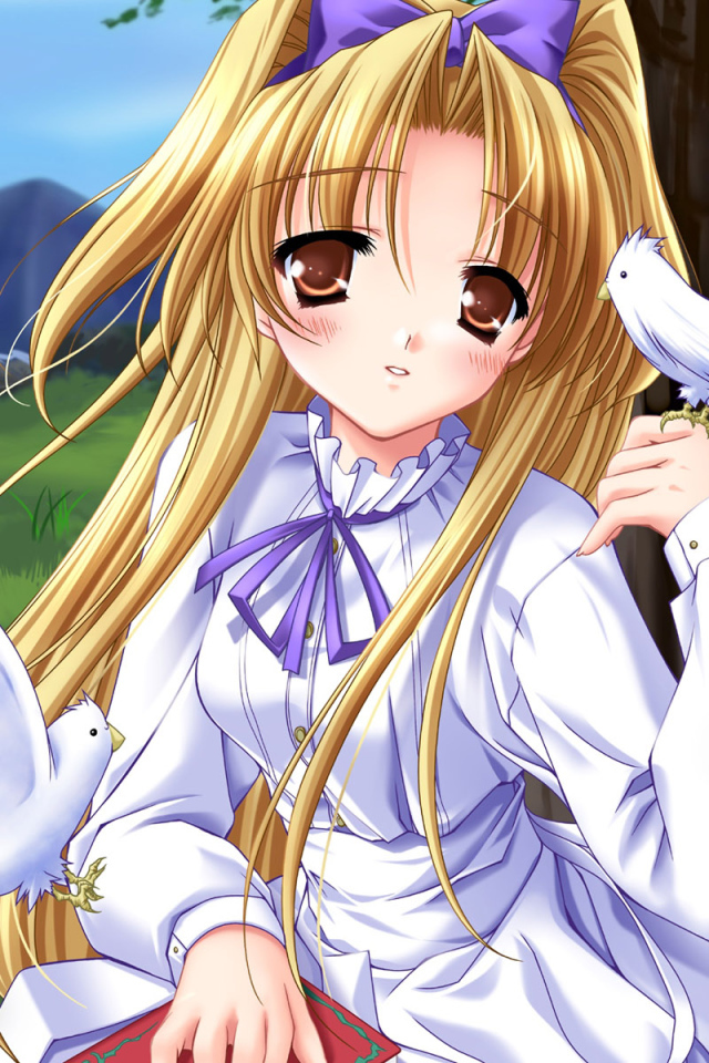 Девочка с птичками