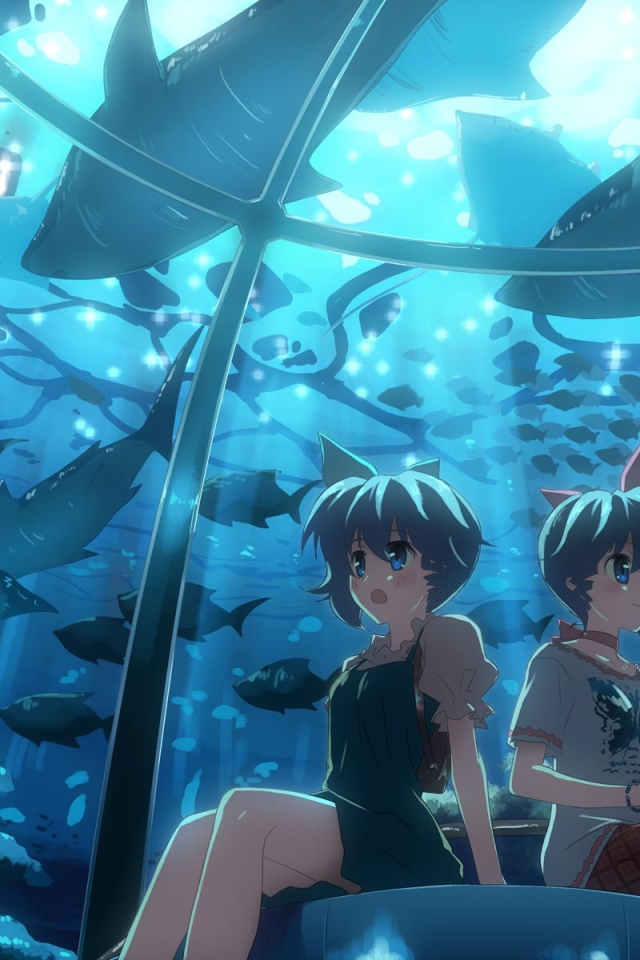 Девчонки в океанариуме