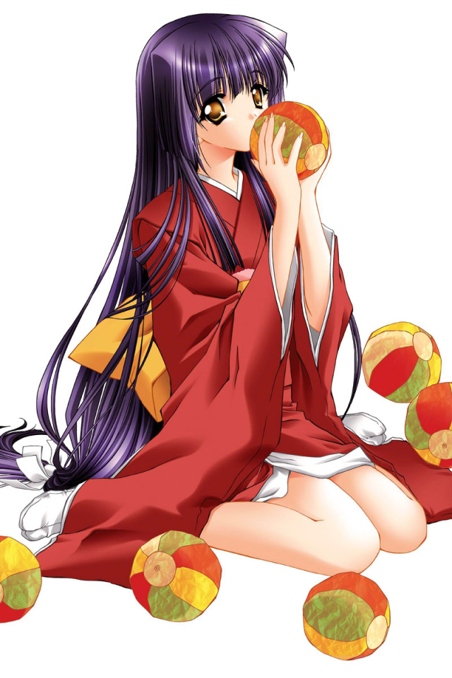 Девочка с мячами