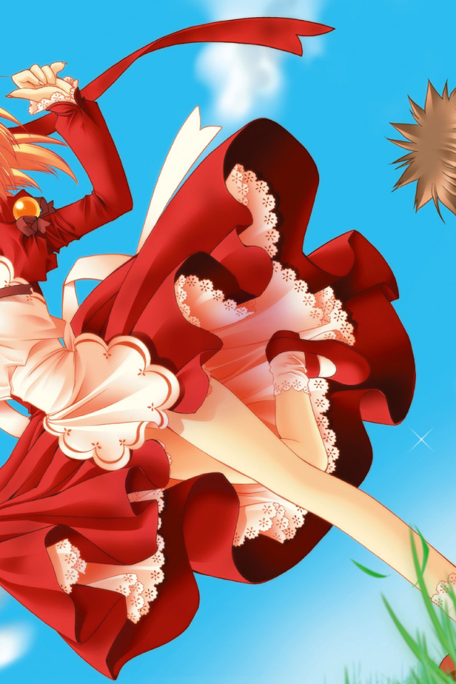 Малышка в красном платье